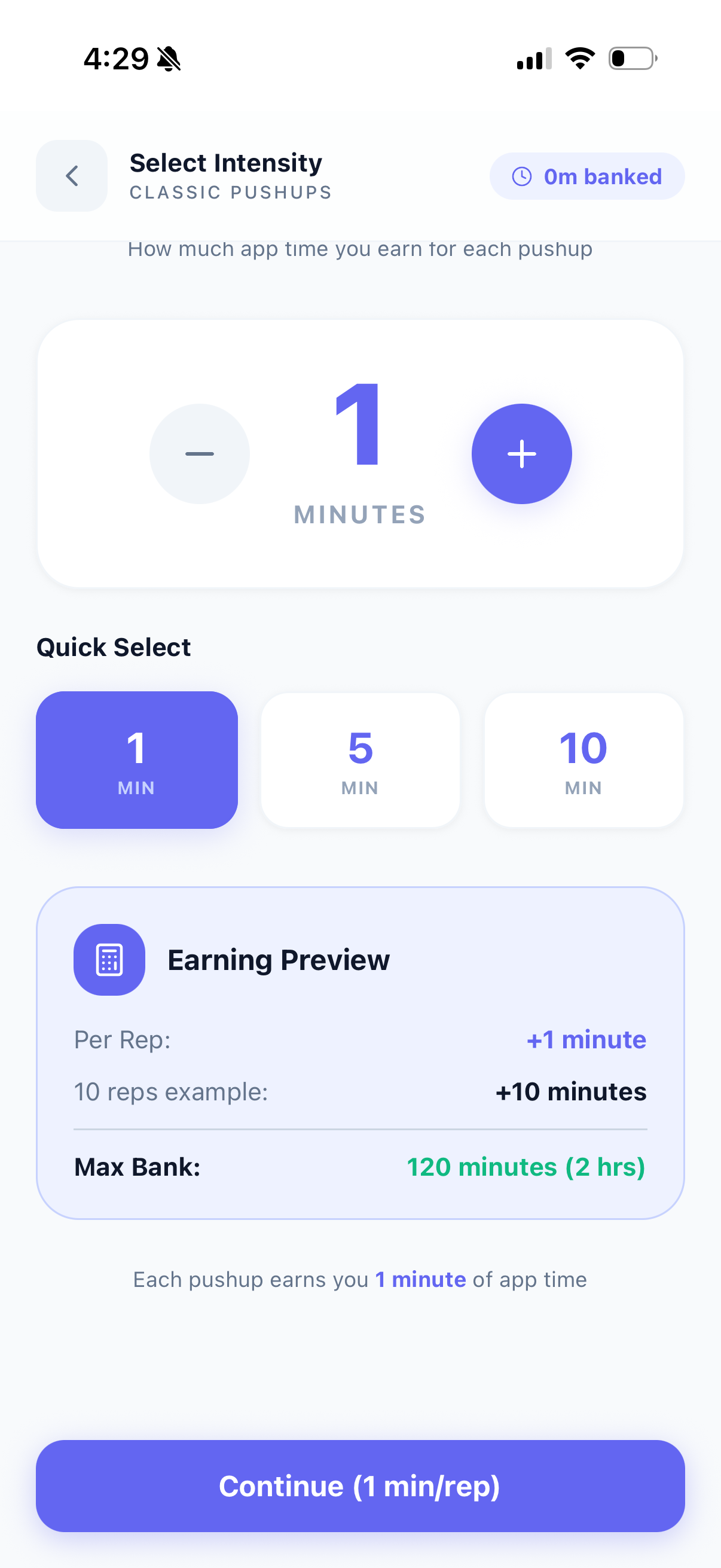 Earning preview and rate adjustment