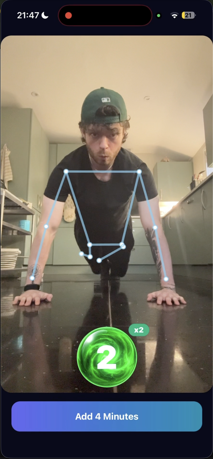 AI Pose Detection in action